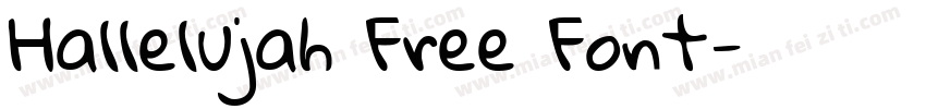 Hallelujah Free Font字体转换